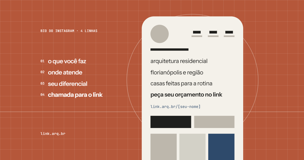 Bio do Instagram para arquitetos: como escrever a sua em 4 linhas